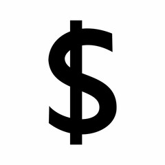 World currency Dollar. Flat image
