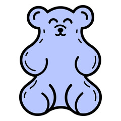 Fototapeta premium gummy bear color stroke.