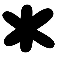 asterisk punctuation stroke.