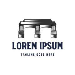 Ancient Old Brick Wall Royal Kingdom Castle Gate Illustration