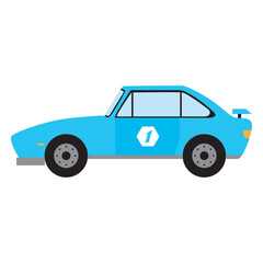 Fototapeta premium vintage race car racing 