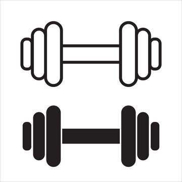 Dumble icon and silhouette