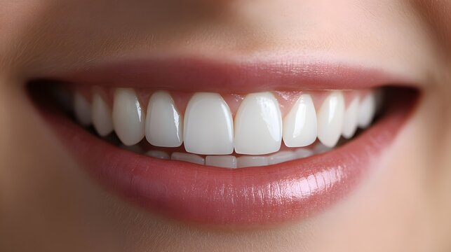Front teeth , Woman Smile