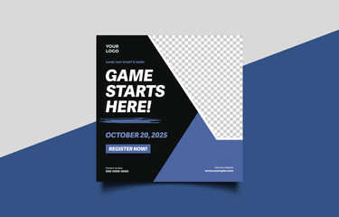Game Day Event Announcement Flyer Template