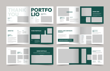 Portfolio Template, Landscape Portfolio Layout