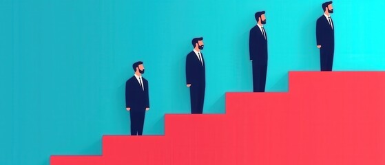 Fototapeta premium Soft Skills Infographics concept. Infographic Timeline of Corporate Growth and Professional Development