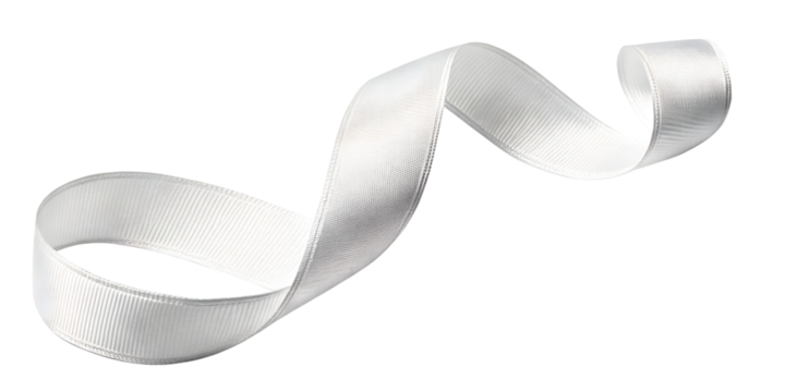 white ribbon string isolated on white background.png