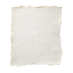 old paper on white background