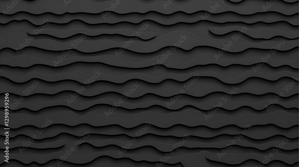 Poster abstract wavy lines pattern backdrop dark shades decorative design element creative textured illustr