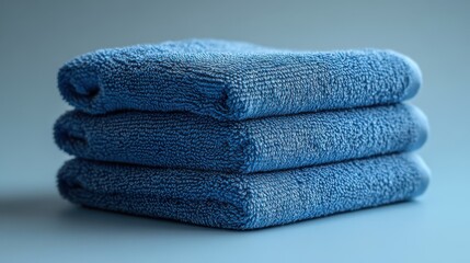 blue microfiber cloth for cleaning isolated,studio background