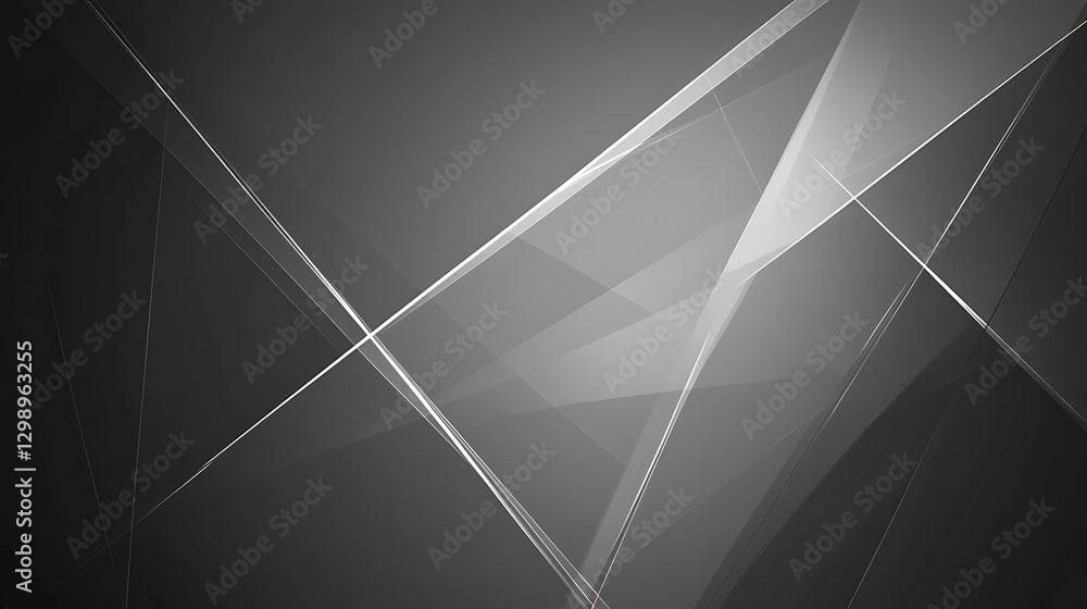 Poster elegant abstract gray background with intersecting white lines for modern designs and presentations