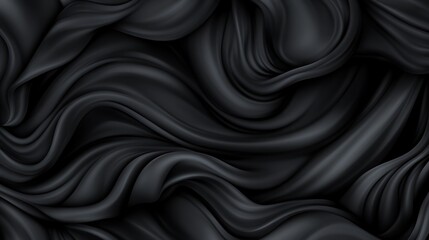 Obraz premium Elegant Abstract Silk Texture Background in Dark Shades with Smooth Flowing Fabric and Deep Shadows
