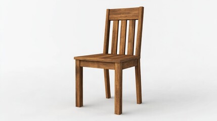 Wooden dining chair, studio shot