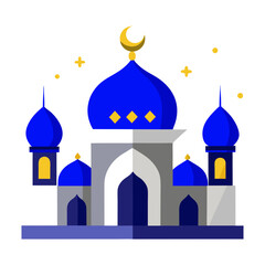 islamic mosque at sunset