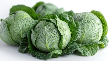 Fototapeta premium cabbage isolated,studio background
