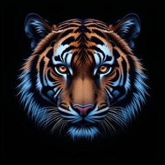 tiger head vector
