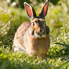 Fototapeta premium European Rabbit in a Meadow