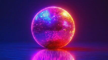 classic disco ball isolated,cartoon
