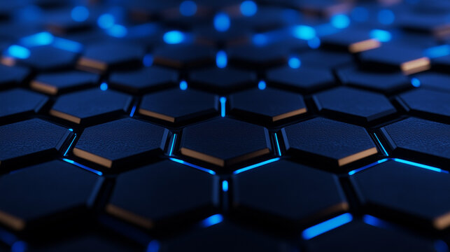 blue hexagonal background
