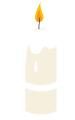 hand drawn vector illustration candle