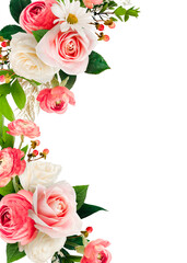 Flower Botanical Frame Frame Pink Aesthetic Watercolor Organic Element