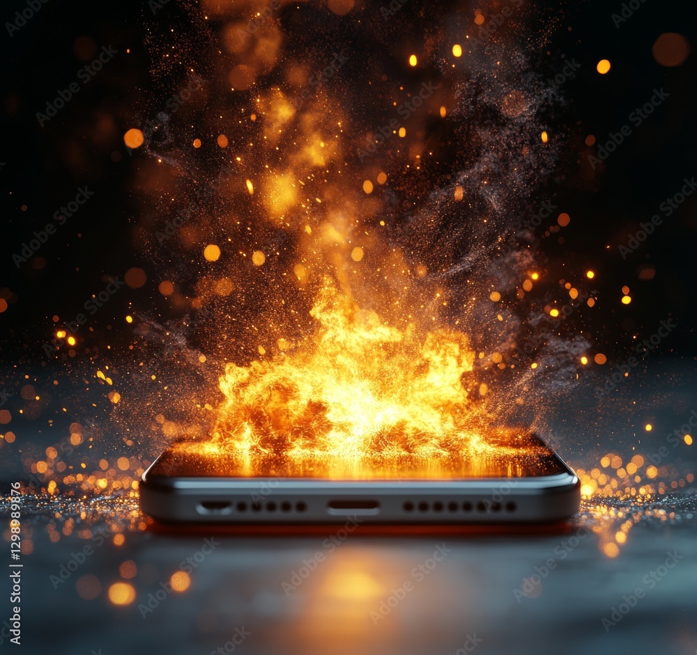 Poster explosive digital transformation global tech scene visual art dynamic environment creative angle inn