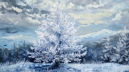 frost on branches