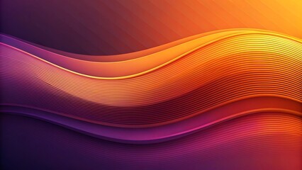 Modern Gradient Background with Purple-Orange Transition and Subtle Wave Effect