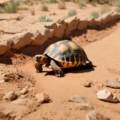 turtle on path