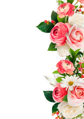 Flower Botanical Frame Frame Pink Aesthetic Watercolor Organic Element