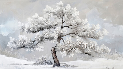 frost on branches