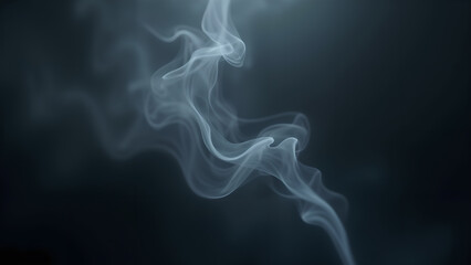 Fototapeta premium Ethereal Smoke Trails Against Dark Backdrop