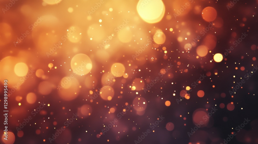 Aufkleber orange abstract blur background with lens flare generative ai