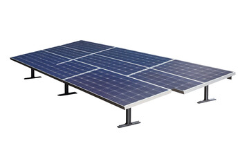 A solar panel is shown. ,on transparent background.