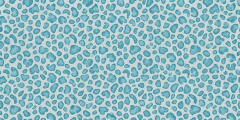 Seamless Aqua Blue Animal Print Pattern for Textile Design and Fashion Applications