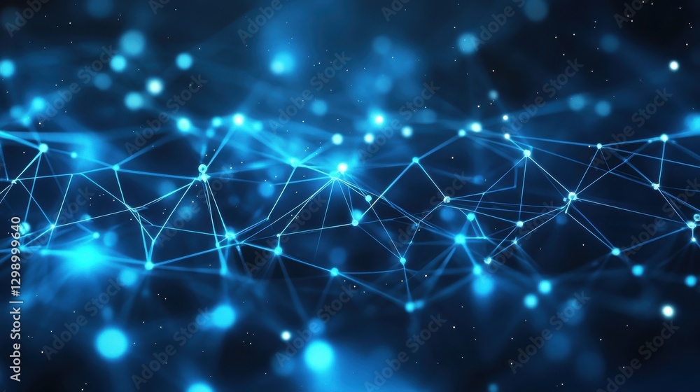 Poster abstract technology background with network connections on transparent background