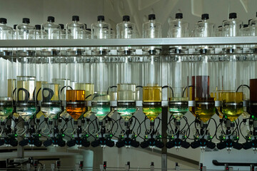 Robotic perfume production line 