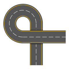 Complete Road Icon Set &ndash; Vector Street and Highway Elements for Maps and Illustrations