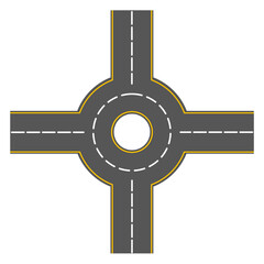 Complete Road Icon Set – Vector Street and Highway Elements for Maps and Illustrations