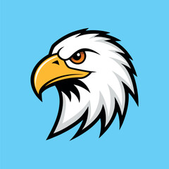 eagle head vector, icon vector illustration, eagle silhouette of a eagle isolated on a white background.