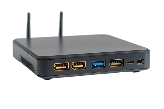 Router wireless modem on transparent background. high resolution PNG file