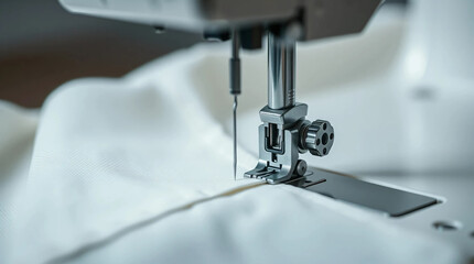 Shot of detail of sail stitching on a sewing machine