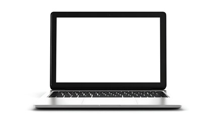 Fototapeta premium a laptop with a blank screen