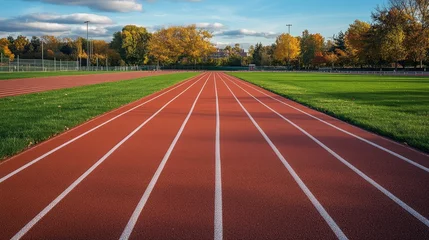 Gordijnen Exploring the benefits and features of a dedicated running track for fitness enthusiasts © vetrana
