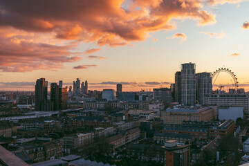 London Sunset from Sea Containers Building, Blackfriars near Southbank