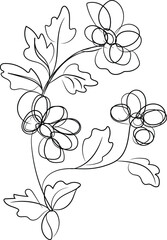 abstract floral background with flowers