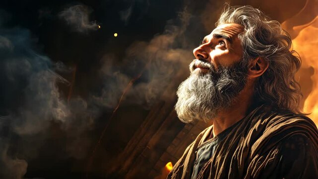 The prophet of God the author of New Testament epistles of the Bible 4K