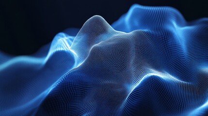 Trendy abstract wireframe illustration with intertwined lines and depth, suitable for tech-inspired art