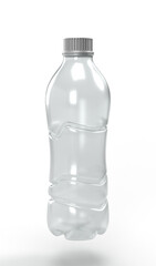 Water plastic bottle. isolated on transparent background.