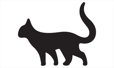 black silhouette of a cat